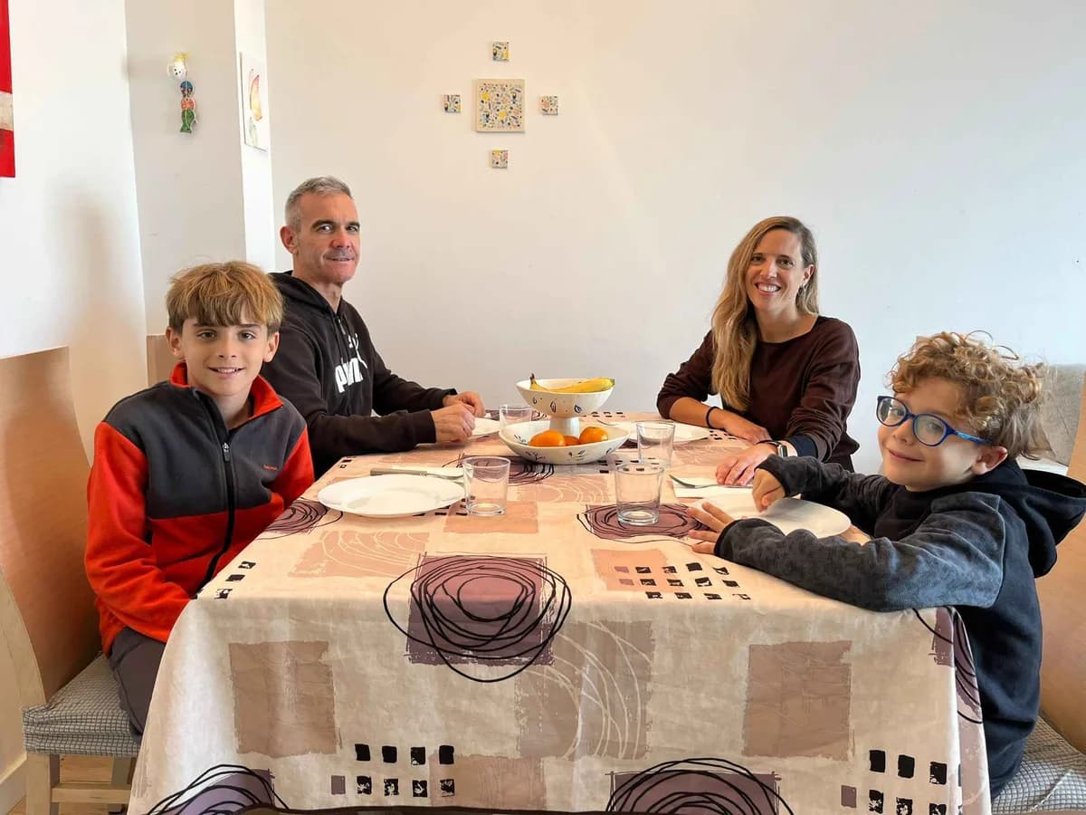 Familia de acogida CumLaude en casa